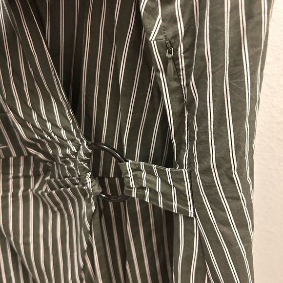 Loft Green Striped Dress - Picture 2 of 4